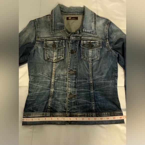 Kut from the Kloth Denim Distressed Jacket-Size XS - Picture 13 of 14